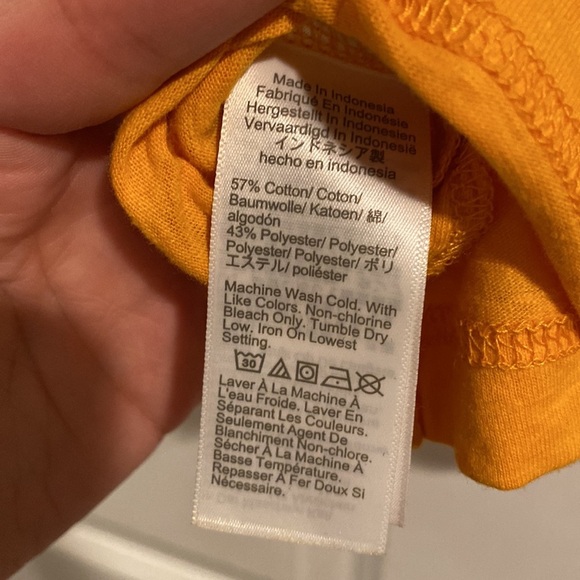 J.crew mustard yellow rolled sleeved tee - Picture 4 of 5